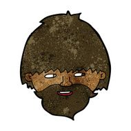 cartoon bearded man N37