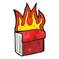 cartoon burning business files N5