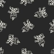 clown doodle drawing seamless pattern background N41