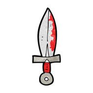 cartoon bloody sword N18
