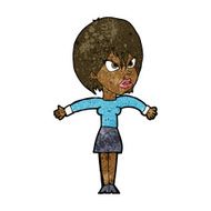 cartoon annoyed girl N16