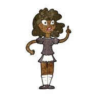 cartoon worried maid N7
