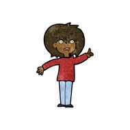 cartoon woman asking question N74