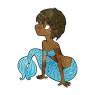 cartoon pretty mermaid N24