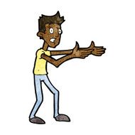 cartoon man desperately explaining N6