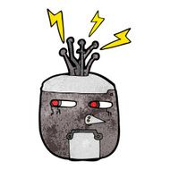 cartoon robot head N50