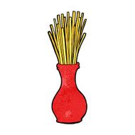 cartoon reeds in vase N7