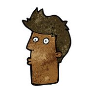 cartoon surprised man N103