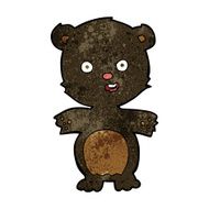 cute black bear cartoon N5