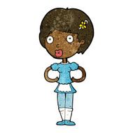 cartoon woman in french maid outfit N6