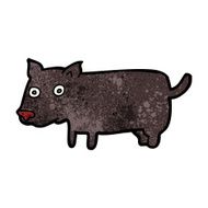 cartoon little dog N76
