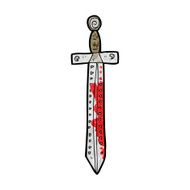 cartoon blood splattered sword N2