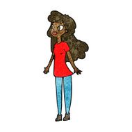 cartoon pretty girl N73
