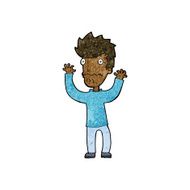 cartoon frightened man N73