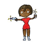 cartoon future space girl N6