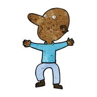 cartoon worried middle aged man N7