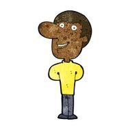 cartoon happy man N323