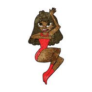 cartoon woman in lingerie N29