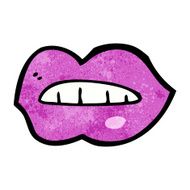 cartoon pink lips N4