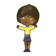 cartoon worried woman N52