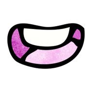 cartoon happy mouth N6