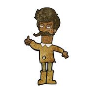 cartoon old man in poor clothes N6