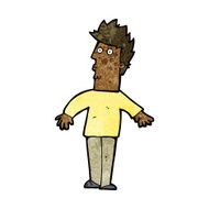 cartoon surprised man N105