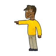 Cartoon Man Pointing N145
