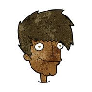 cartoon smiling man N19