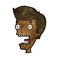 cartoon terrified man N177