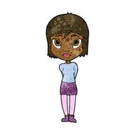 cartoon shy girl N7