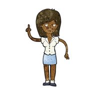 cartoon woman with idea N174