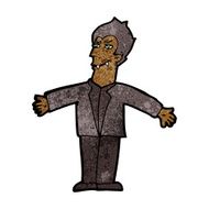 cartoon vampire man with open arms N6