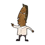 cartoon pointing man N73