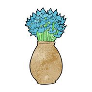 cartoon vase of flowers N7