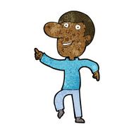 cartoon happy man dancing N24