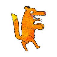 cartoon hungry fox N3