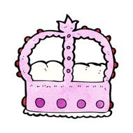 cartoon pink crown N2