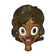 cartoon happy woman N176