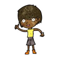 cartoon boy with positive attitude N14