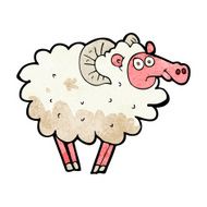 cartoon dirty sheep N2