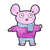 cartoon mouse in clothes N5