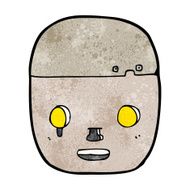 cartoon robot head N51