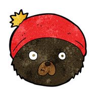 cartoon teddy bear face N9