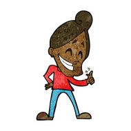 cartoon man snapping fingers N7