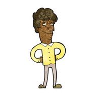 cartoon happy man N327