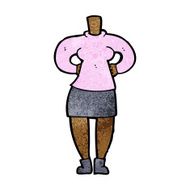 cartoon female body (add photos or mix and match cartoons) N147