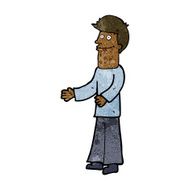 Cartoon Man Shrugging Shoulders N49