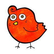 funny cartoon bird N125