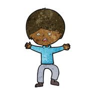 cartoon boy panicking N19